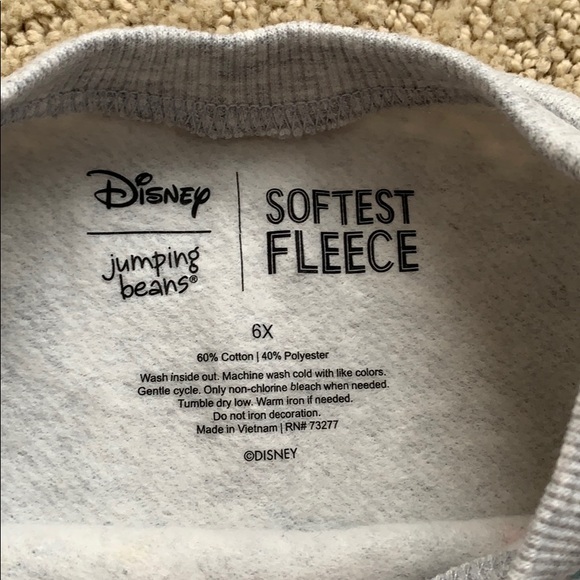 NWT Disney Softest Fleece “Frozen” sweatshirt, 6x - Picture 5 of 6